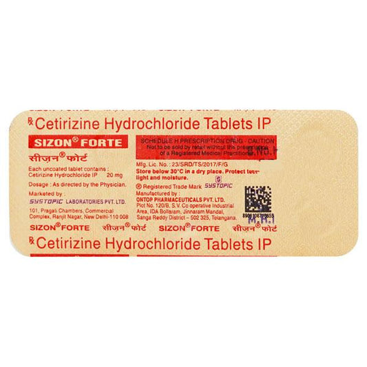 Sizon Forte Tablet 10'S - Global Surgicals