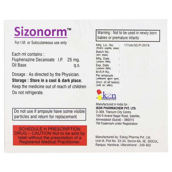 SIZONORM Injection 1's - Global Surgicals