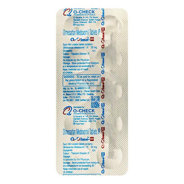 Q OLME 20mg Tablet 10's