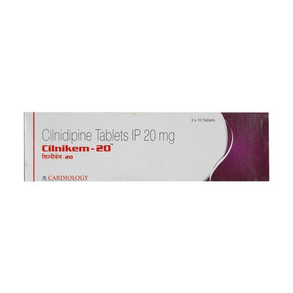 Cilnikem 20mg Tablet 10'S