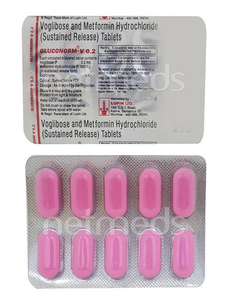 Gluconorm V 0.2mg Tablet 10'S