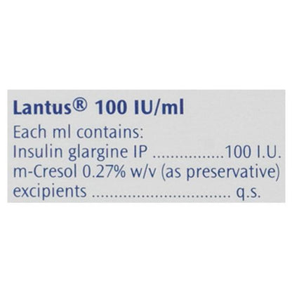 Lantus 100IU Cartridge 1X3ml