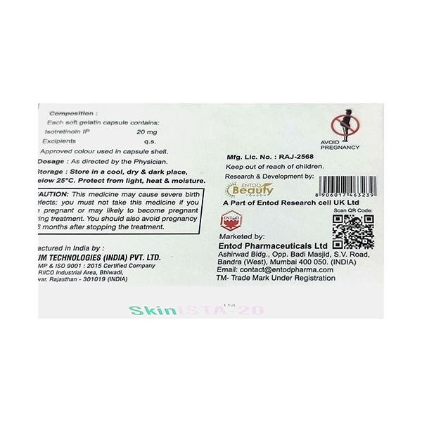 SKINISTA 20 Capsule 10's - Global Surgicals