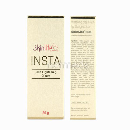 Skinlite Insta Skin Lightening Cream 20gm - Global Surgicals