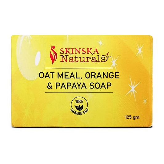 SKINSKA NATURALS OATMEAL ORANGE & PAPAYA Soap 125gm - Global Surgicals