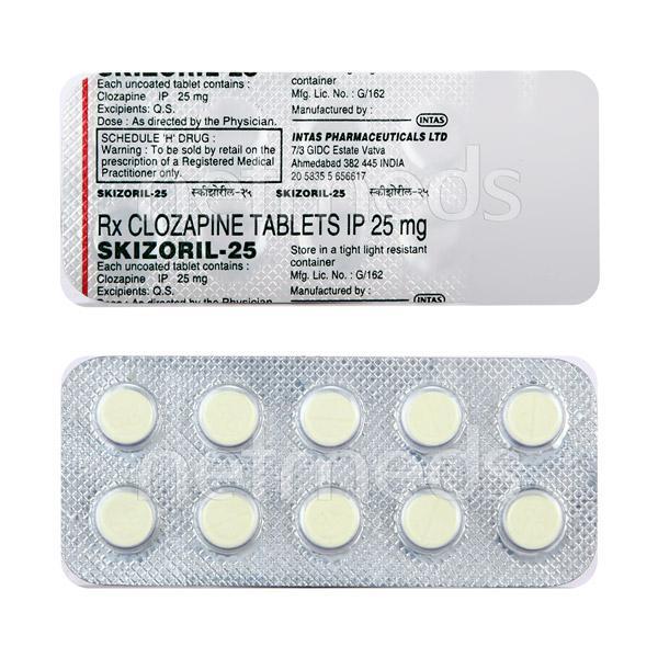 Skizoril 25mg Tablet 10'S - Global Surgicals