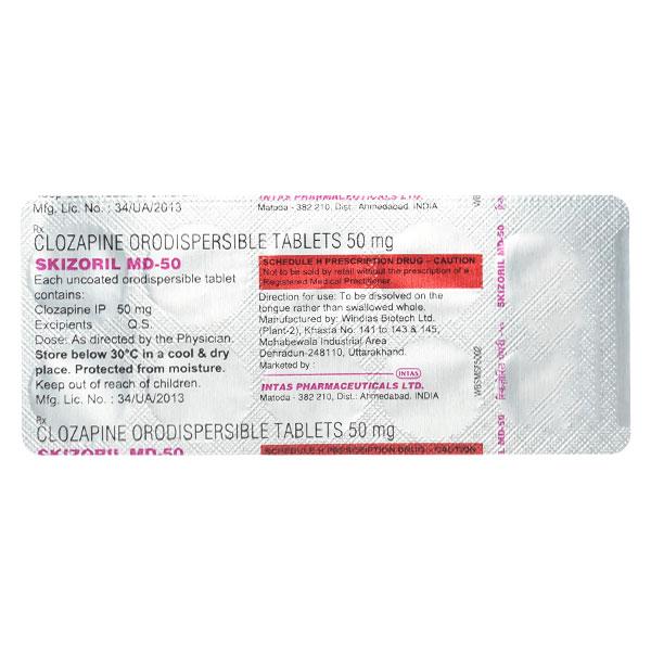 SKIZORIL MD 50 Tablet 10's - Global Surgicals