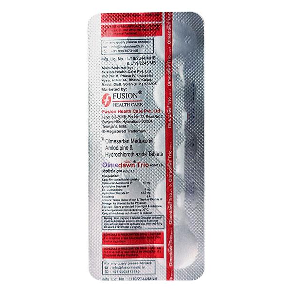 OLMEDAWN TRIO 40/5/12.5 Tablet 10's