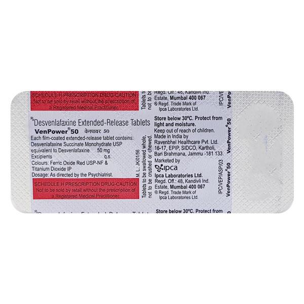 Venpower 50mg Tablet 10'S