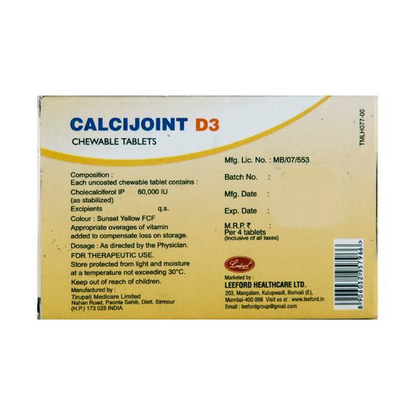 Calcijoint D3 Tablet 4'S