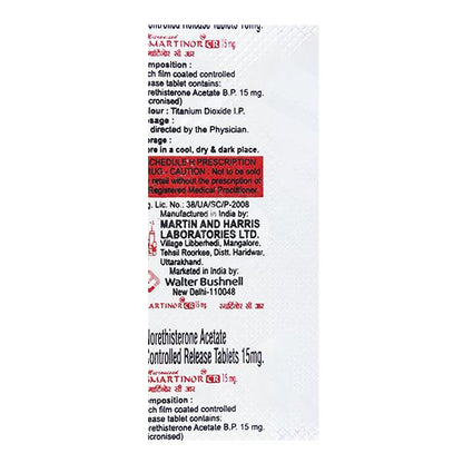Smartinor CR 15mg Tablet 5'S - Global Surgicals