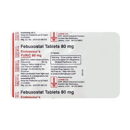 FURIC 80mg Tablet 15's