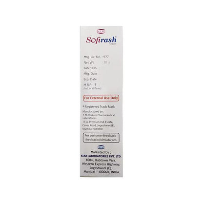 SOFIRASH Cream 30gm - Global Surgicals