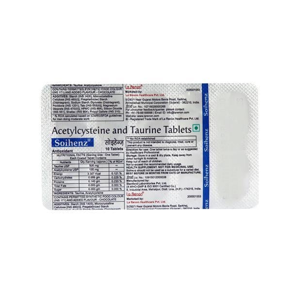 Soihenz Tablet 10'S - Global Surgicals