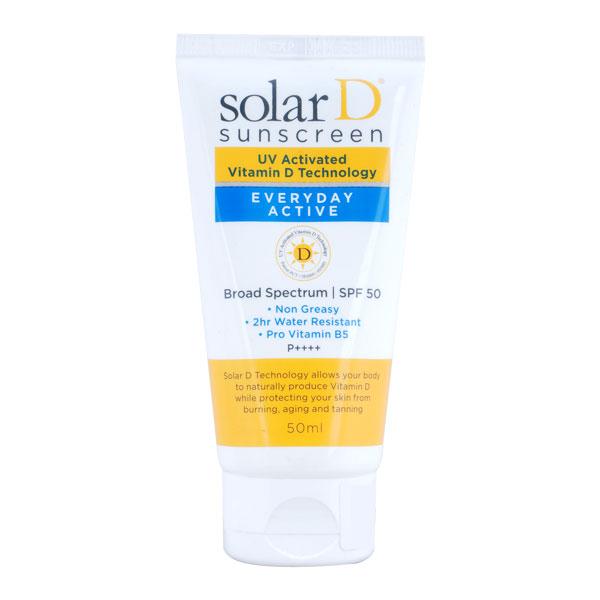 SOLAR D EVERYDAY ACTIVE SPF 50 PA ++++ Sunscreen 50ml - Global Surgicals