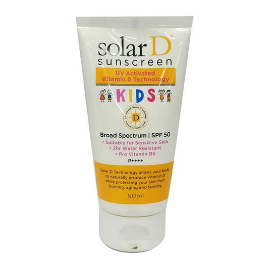 SOLAR D UV ACTIVATED KIDS SPF 50 PA ++++ Sunscreen 50ml - Global Surgicals