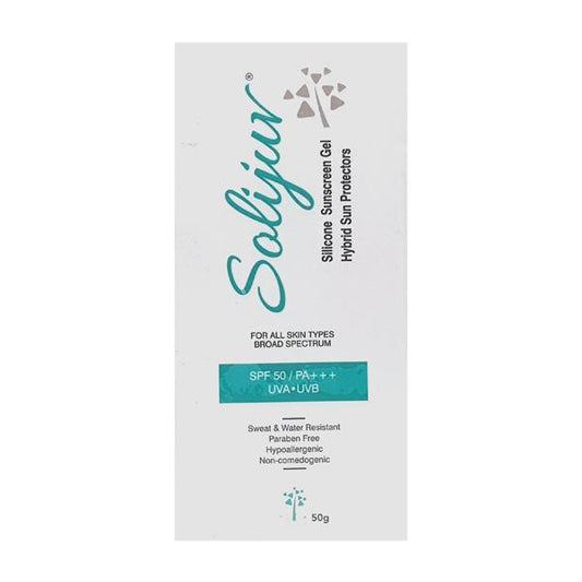 SOLIJUV SPF 50 PA+++ UVA UVB SILICONE Sunscreen Gel 50gm - Global Surgicals