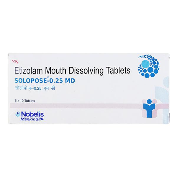Solopose MD 0.25mg Tablet 10'S - Global Surgicals