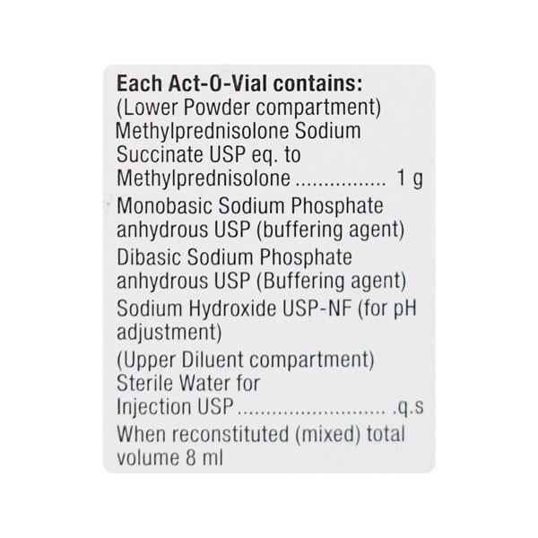 Solu Medrol 1gm Injection 8ml - Global Surgicals