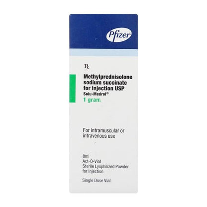 Solu Medrol 1gm Injection 8ml - Global Surgicals
