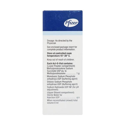 Solu Medrol 1gm Injection 8ml - Global Surgicals
