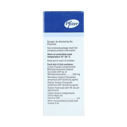 Solu Medrol 500mg Injection 4ml - Global Surgicals