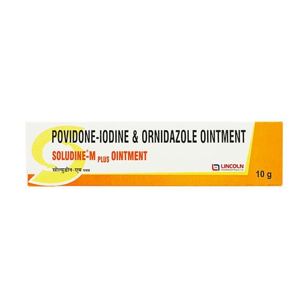 Soludine M Plus Oinment 10gm - Global Surgicals