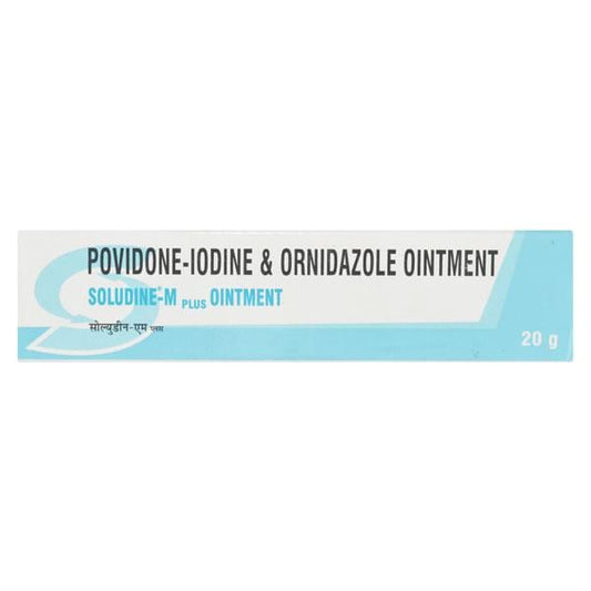 Soludine M Plus Ointment 20gm - Global Surgicals
