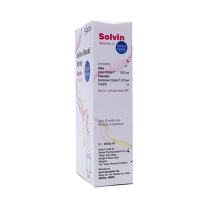 Solvin Nasal Spray 20ml - Global Surgicals