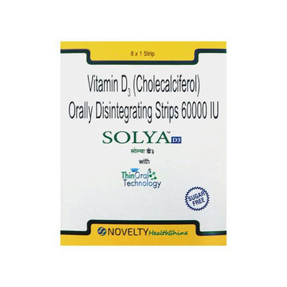 SOLYA D3 Sugar Free Oral Disintegrating Strips 1's - Global Surgicals