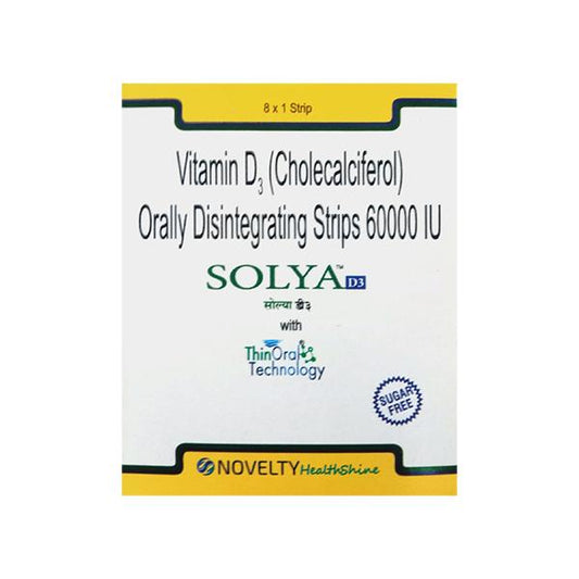 SOLYA D3 Sugar Free Oral Disintegrating Strips 1's - Global Surgicals