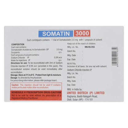 Somatin 3mg Injection 1's - Global Surgicals