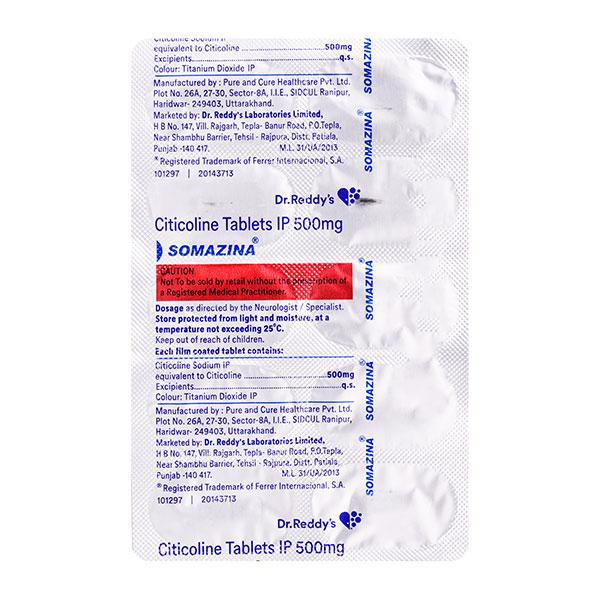 Somazina 500mg Tablet 10'S - Global Surgicals