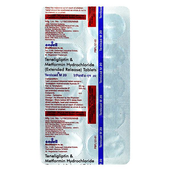 TENLICAD M 20 Tablet 10's