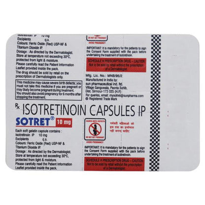 Sotret 10mg Capsule 10'S - Global Surgicals
