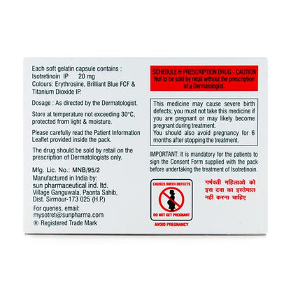 Sotret 20mg Capsule 10'S - Global Surgicals