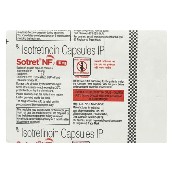 SOTRET NF 16 Capsule 10's - Global Surgicals