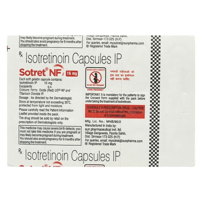 SOTRET NF 16 Capsule 10's - Global Surgicals