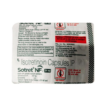 SOTRET NF 24 Capsule 10's - Global Surgicals