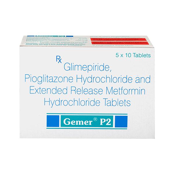 Gemer P 2mg Tablet 10'S