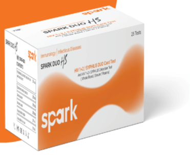 Spark HIV 1&2 and Syphilis Duo Rapid Antibody Test - Global Surgicals