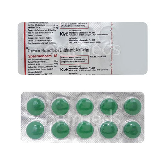 Spasmonorm M Tablet 10'S - Global Surgicals