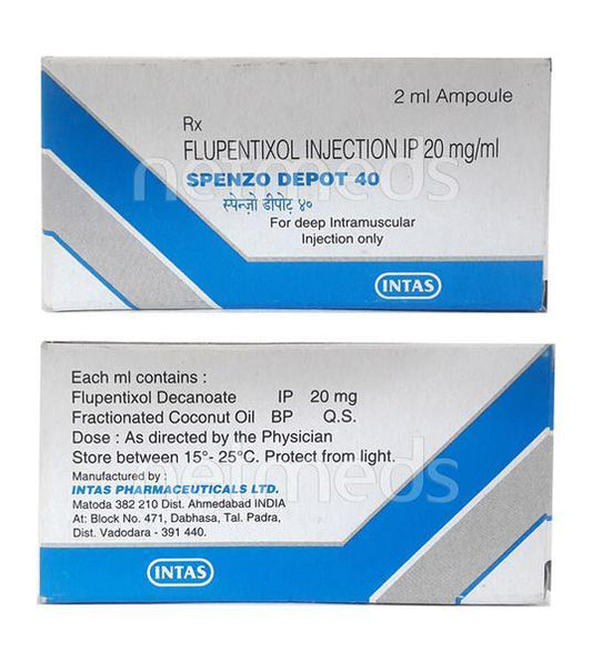 Spenzo 40mg Injection(Depot) 2ml - Global Surgicals