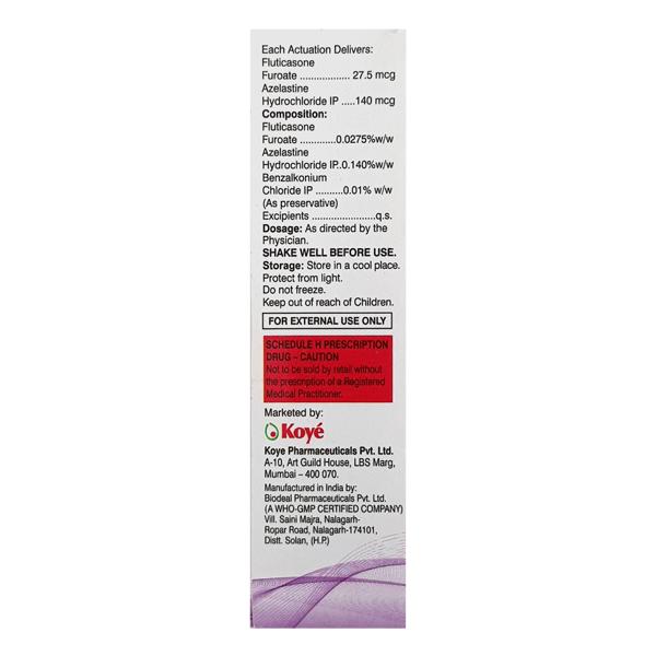 Spiroflut A 27.5/140mcg Nasal Spray 70Md - Global Surgicals