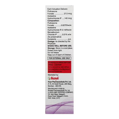 Spiroflut A 27.5/140mcg Nasal Spray 70Md - Global Surgicals