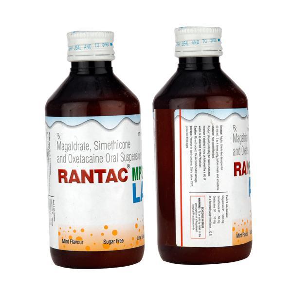 Rantac MPS LA Mint Flavour Sugar Free Suspension 170ml