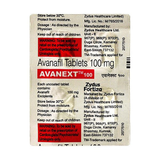AVANEXT 100 Tablet 4's