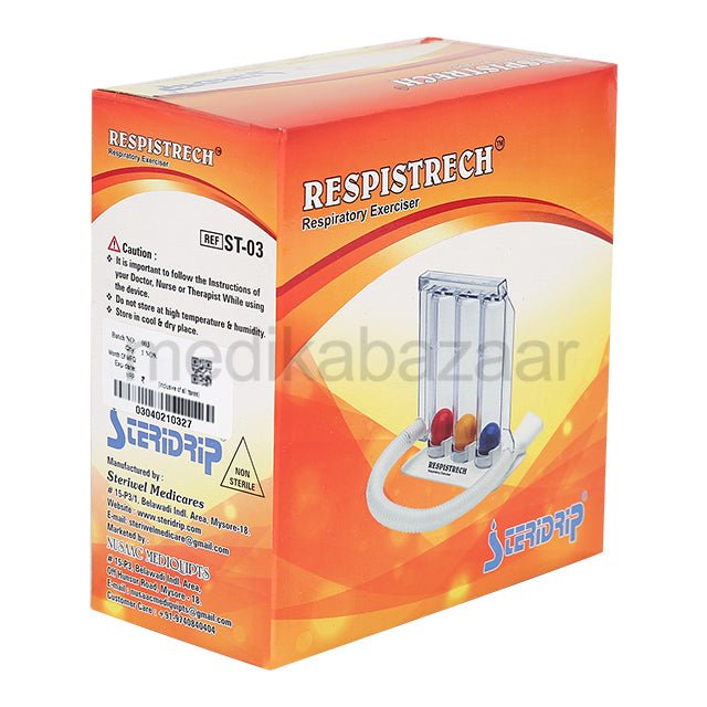 Steridrip Respistrech Spirometer - Global Surgicals