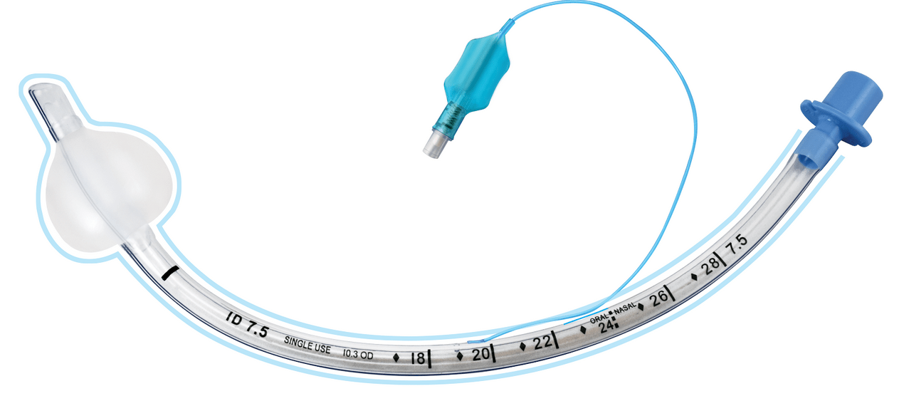 Sterimed Easy Glide Silicone Elastomer Coated ET Tube - Global Surgicals