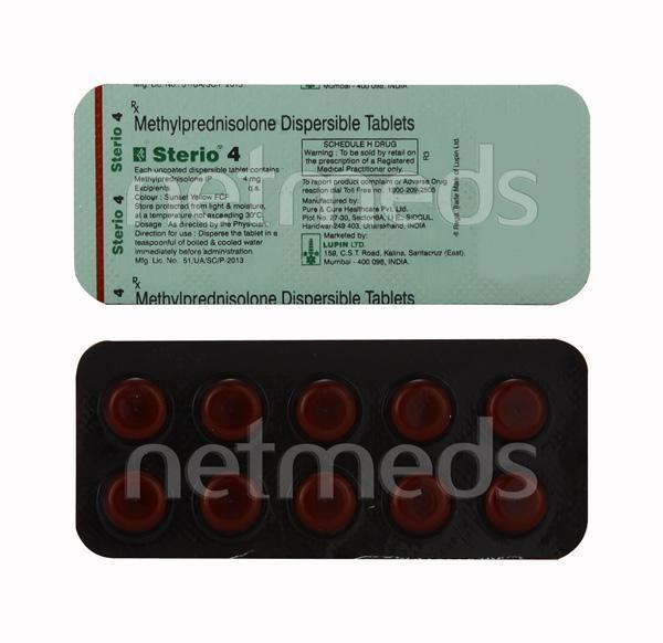 Sterio 4mg Tablet 10'S - Global Surgicals